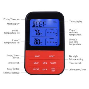 K33 từ xa Không Dây nhiệt độ thấp BBQ nhiệt kế với đầu dò kép - Product Image 4