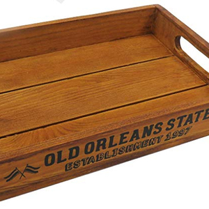Rustic Wood <strong>Trays</strong> with Handle Vintage Wood <strong>Trays</strong> for Food Large Wooden <strong>Storage</strong> <strong>Tray</strong> - Product Image 2