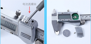 Calibro a corsoio digitale <span class=keywords><strong>6</strong></span> pollici <span class=keywords><strong>150mm</strong></span> in acciaio inossidabile calibro elettronico in metallo micrometro strumenti di misurazione della profondità - Product Image 2