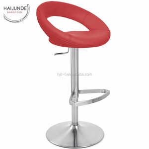 Color <span class=keywords><strong>rojo</strong></span> <span class=keywords><strong>de</strong></span> la PU <span class=keywords><strong>de</strong></span> altura silla MARCO <span class=keywords><strong>DE</strong></span> HIERRO Taburetes <span class=keywords><strong>de</strong></span> bar con la espalda y giratoria - Product Image 1