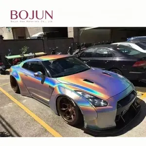 Fábrica auto holográfica spectraflair termo crómico color oscuro resplandor en el arco iris holográfica auto pigmento de pintura