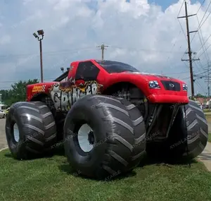 2024 Hete Verkoop Gigantische Opblaasbare Monstertruck, Monstertruck Opblaasbaar Voor Reclame