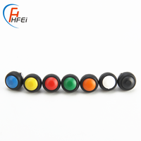 Interrupteur à bouton-poussoir momentané HF en plastique mini 12 mm PBS-33B étanche 24 volts