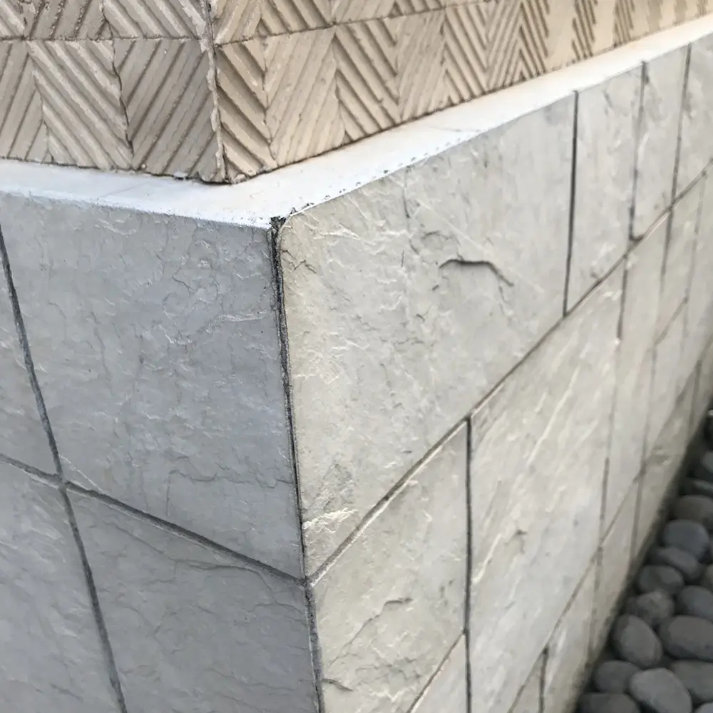 Lâminas finas pedra de caldo folha de papel de parede flexível telha do vendedor
