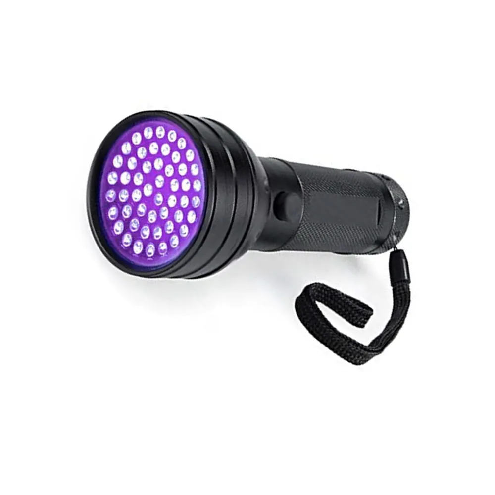 Lanterna de led ultravioleta 51 led, lâmpada uv 395nm para caça escorpião caça bug detector 3aa luz negra ultravioleta 51 led