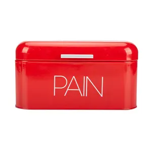 Kit médico de revestimento de pó vermelho moderno, metal galvanizado, caixa de primeiros socorros