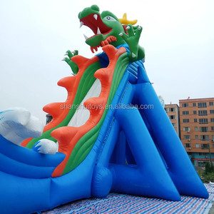 Ngoài trời thương mại sử dụng công viên giải trí trò chơi siêu hồ bơi nước bơm hơi trượt cho lứa tuổi 5-7 bạt PVC Bảo hành 2 năm - Product Image 4