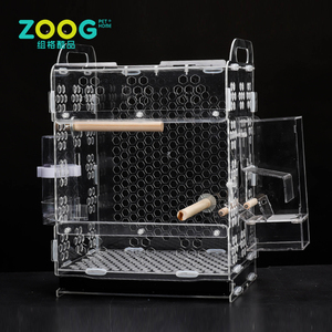 Más popular rectángulo barato acrílico mascotas jaulas <span class=keywords><strong>de</strong></span> loros para la venta - Product Image 1