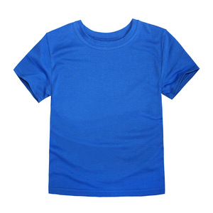 T-shirts pour garçons, hauts unis pour filles, t-shirts en coton uni à manches courtes pour <span class=keywords><strong>enfants</strong></span>, vêtements d'équipe vierges, t-shirts OEM ODM, vêtements pour bébés - Product Image 3