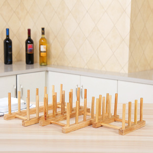 Séchoir à vaisselle en <span class=keywords><strong>bambou</strong></span> Offre Spéciale Outils de cuisine Assiette en bois - Product Image 2