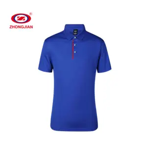 fashion button sublimation running tops sport men's polo t shirt