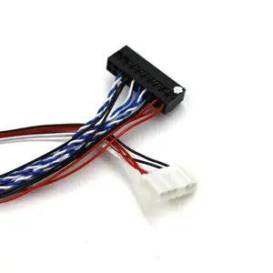 Konverter Vga Lvds Kabel, Konverter Kawat Harness Perakitan Kabel Vga Lvds Kustom