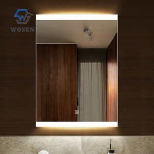 Espejo <span class=keywords><strong>de</strong></span> <span class=keywords><strong>Baño</strong></span> LED Inteligente Horizontal Grande y Moderno con Reloj Digital y Control Táctil, Espejo <span class=keywords><strong>de</strong></span> Pared para Proyectos Hoteleros - Product Image 4