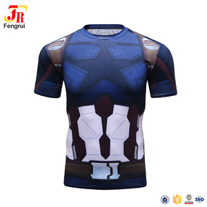 Nueva llegada Capitán América. <span class=keywords><strong>el</strong></span> soldado de invierno Marvel ropa para hombre 3D camiseta deporte desgaste - Product Image 2