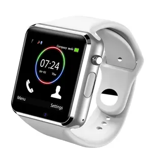 A1 Smart Watch Sport Pedometer Wrist Watch dengan SIM Kamera Smartwatch untuk Android Smartphone