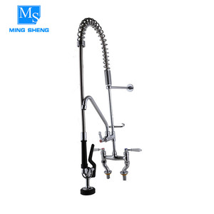 Fácil <span class=keywords><strong>de</strong></span> instalar comercial dual manijas <span class=keywords><strong>muebles</strong></span> cabeza <span class=keywords><strong>de</strong></span> latón retirada grifo <span class=keywords><strong>de</strong></span> <span class=keywords><strong>cocina</strong></span> grifería en línea - Product Image 2