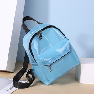 Cổ điển nhỏ xem qua PVC bagpack của phụ nữ <span class=keywords><strong>mini</strong></span> rõ ràng Ba lô - Product Image 4