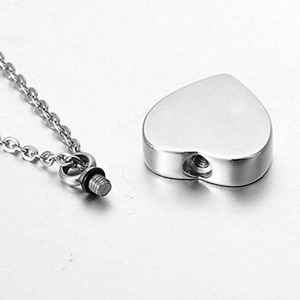 Colgante de corazón de plata de la cremación collar Memorial joyas recuerdo-<span class=keywords><strong>No</strong></span> pasa un día que <span class=keywords><strong>no</strong></span> creo que de y sonreír o llorar - Product Image 2