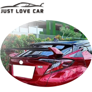 JUSTLOVECAR SPOILER per 2018 2019 <span class=keywords><strong>TOYOTA</strong></span> <span class=keywords><strong>CH</strong></span>-<span class=keywords><strong>R</strong></span> CHR ABS auto posteriore tronco SPOILER ala doppio stile - Product Image 2