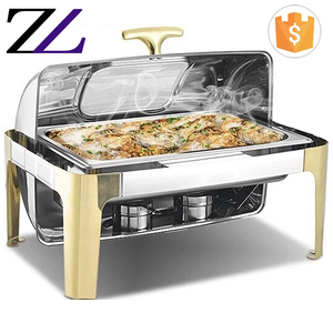 Suministros para Restaurantes Italianos, Calentador de Alimentos de Acero Inoxidable de Lujo de 6 Litros, Recipiente para Calentar Alimentos con Combustible de Gel Hidráulico en Venta en Filipinas - Product Image 6