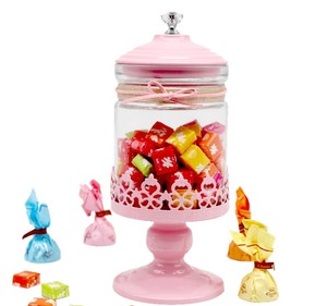 EMOER vetro con ferro gioielli di bellezza Candy dado barattolo di vetro barattolo di stoccaggio per la decorazione della casa - Product Image 4