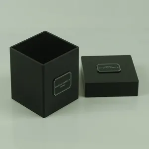Frosty de acrílico negro Paquete de regalo caja con tapa