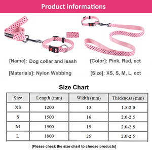 Altra para inusual cómodo de Nylon liso accesorios gato cachorro Collar de perro Correa Set - Product Image 5