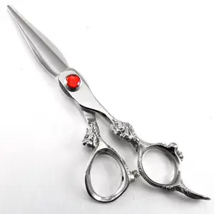 Fenice dragon handle wide blade professional hairdresser's scissors