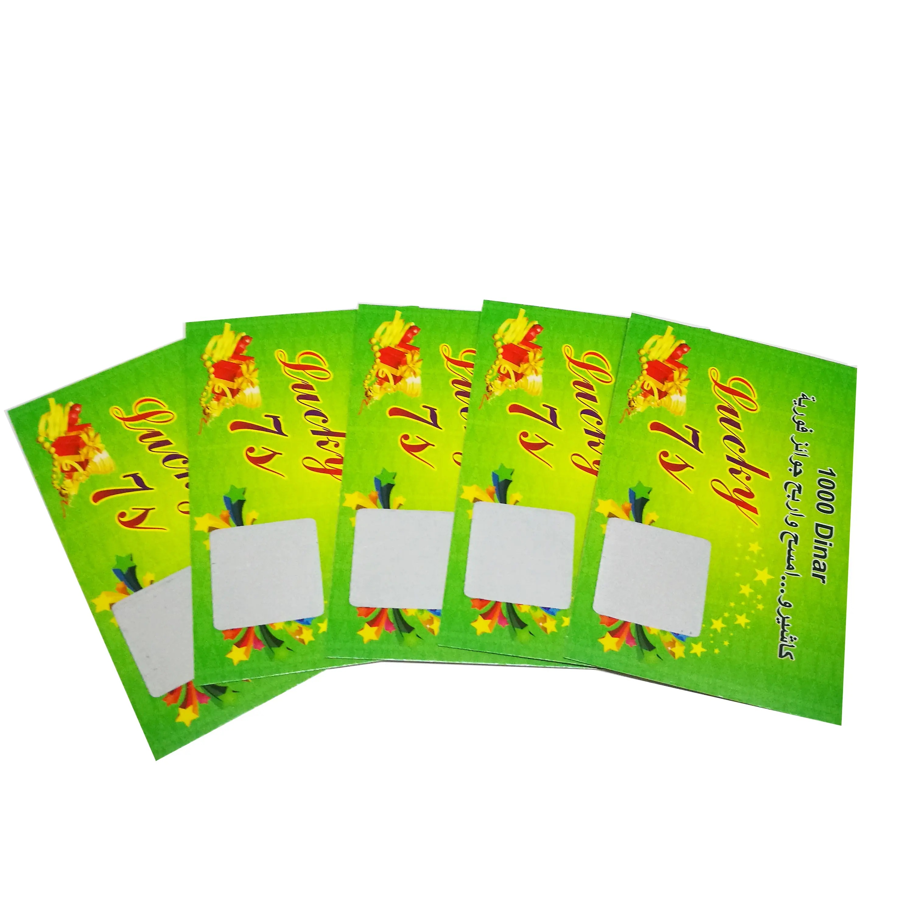 Custom comprehensive scratch off card/lucky card/coupon