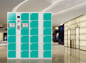 24 Door Electronic <strong>Locker</strong> Supermarket Barcode <strong>Locker</strong> PIN <strong>Code</strong> Steel <strong>Locker</strong> - Product Image 4