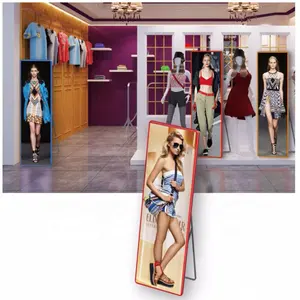 P2.5 High Resolution Indoor Mirror Floor Standing LED Poster Display Screen LED Display Video Board