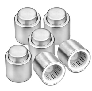Hot Sale Stainless Steel Red <strong>Wine</strong> <strong>Stopper</strong> Vacuum Sealed <strong>Wine</strong> Storage Bottle <strong>Stopper</strong> - Product Image 1