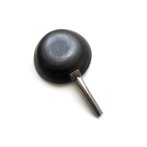 Wok-fondo plano profesional japonés, hierro forjado martillado a mano - Product Image 5