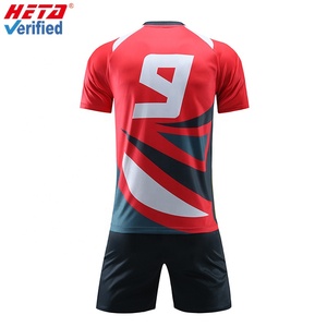 Nuova maglia <span class=keywords><strong>da</strong></span> <span class=keywords><strong>calcio</strong></span> personalizzata con logo personalizzato rosso e nero sublimazione uniforme <span class=keywords><strong>da</strong></span> <span class=keywords><strong>calcio</strong></span> - Product Image 4