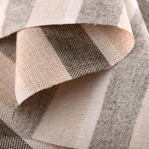 Tissus d'ameublement modernes pour la maison, à rayures, aspect lin, 100% polyester, <span class=keywords><strong>tissu</strong></span> pour canapé - Product Image 3