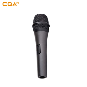 Buen sonido karaoke micro CQA de mano de metal micrófonos con soporte en productos de stock populares en vietnam - Product Image 2