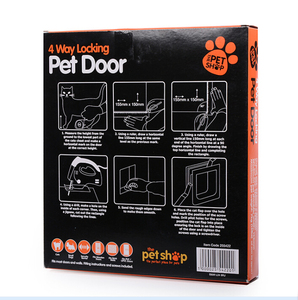 Venta caliente puerta <span class=keywords><strong>para</strong></span> mascotas, perro y gato puerta/4 maneras PET puerta/gatera - Product Image 5