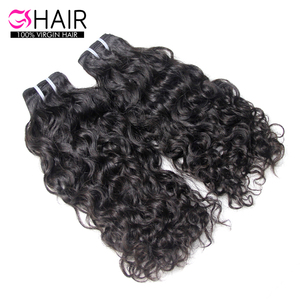 GS-extensiones de cabello <span class=keywords><strong>ondulado</strong></span> para mujeres negras, extensiones de cabello humano brasileño con ondas al agua, muestra gratis, venta al por mayor - Product Image 2