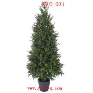 ארז בונסאי מלאכותי מקורה עץ טופיארי Cypress Pine צמחים מלאכותיים עצים לקישוט - Product Image 2