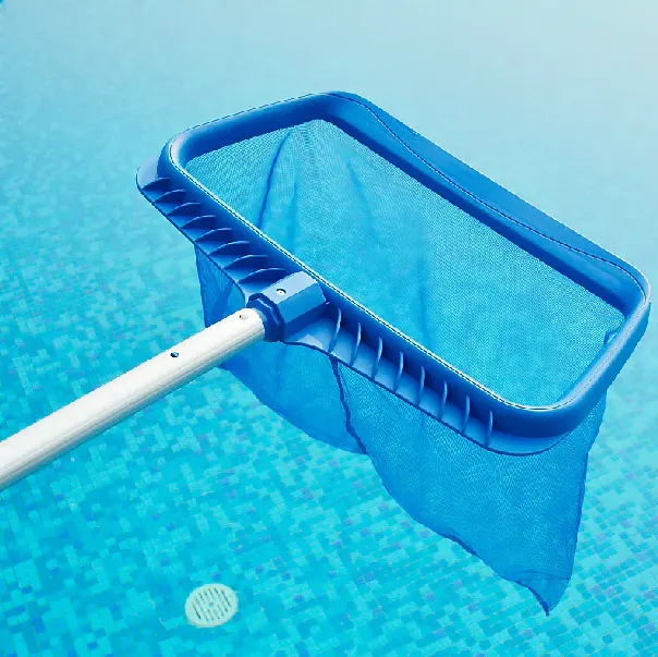 Zwembadreinigingsapparatuur Voor Zware Plastic Zwembadblad Skimmer Met Lang Slijtgaas