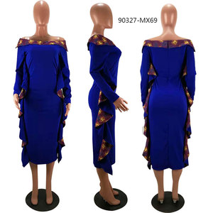 90327-MX69 Kitenge Designs <strong>for</strong> <strong>African</strong> <strong>Women</strong> Turkey Elegant Office <strong>Dresses</strong> - Product Image 6