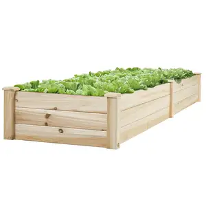 Vegetable Raised Garden Bed Patio Backyard Grow Flowers elevated Planter