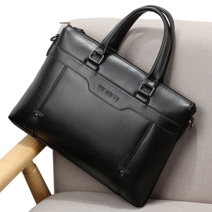 negocios bolso bolsos de hombro de cuero de la PU de <span class=keywords><strong>abogado</strong></span> maletín portátil - Product Image 3