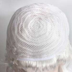 Peluca de Cosplay sintética para hombre, disfraz barroco rizado, color blanco, para el Día de Muertos - Product Image 5