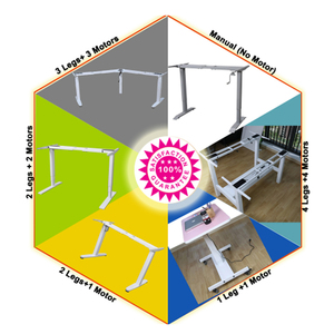 Achaia Ergonomic Mặt Để Mặt Ngồi Đứng Bàn Trạm Làm Việc Với Bốn Động Cơ Trình Điều Khiển Cho Khách Sạn Và Văn Phòng Nhà Nội Thất - Product Image 6