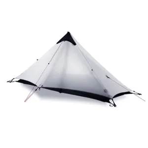 Tienda de campaña ultraligera portátil impermeable, resistente al viento, senderismo, personalizada, color blanco, 1 persona - Product Image 1