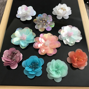 Cristal personnalisé fait à la main strass fleur paillettes patchs broderie - Product Image 4