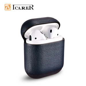 Mejor venta de Napa cuero genuino auricular inalámbrico caso de la cubierta protectora para Airpod para iPhone auriculares - Product Image 2