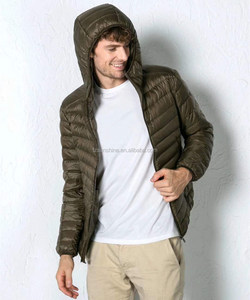 Chaquetas de <span class=keywords><strong>hombre</strong></span> de talla grande acolchadas de plumón de pato blanco a prueba de viento plegables con capucha 2024 - Product Image 1