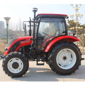 China Traktor 4x4 Mini granja 4WD Tractor compacto QLN 4*4 100HP Tractor Agricultura, precio de Tractor de equipo Agrícola de China - Product Image 4
